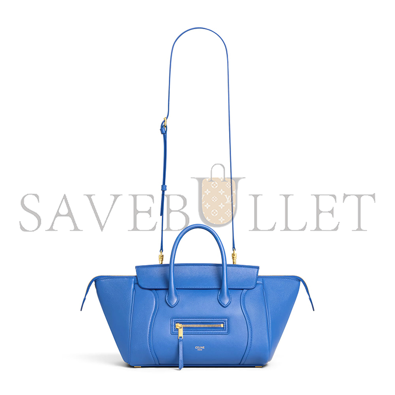 CELINE SMALL NEW LUGGAGE IN SUPPLE SHINY LAMBSKIN 124213GW2.GFU9 (24*15.5*11cm)